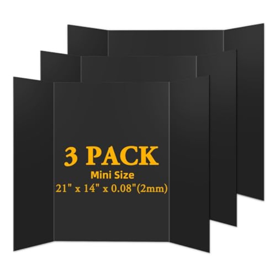 Science Project - 3PCS Small Trifold Poster Board, 21