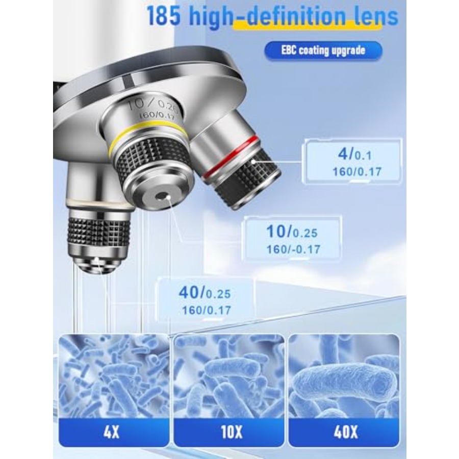 Compound Microscope for Adults - огляд і ціна Microscope Compound 40X