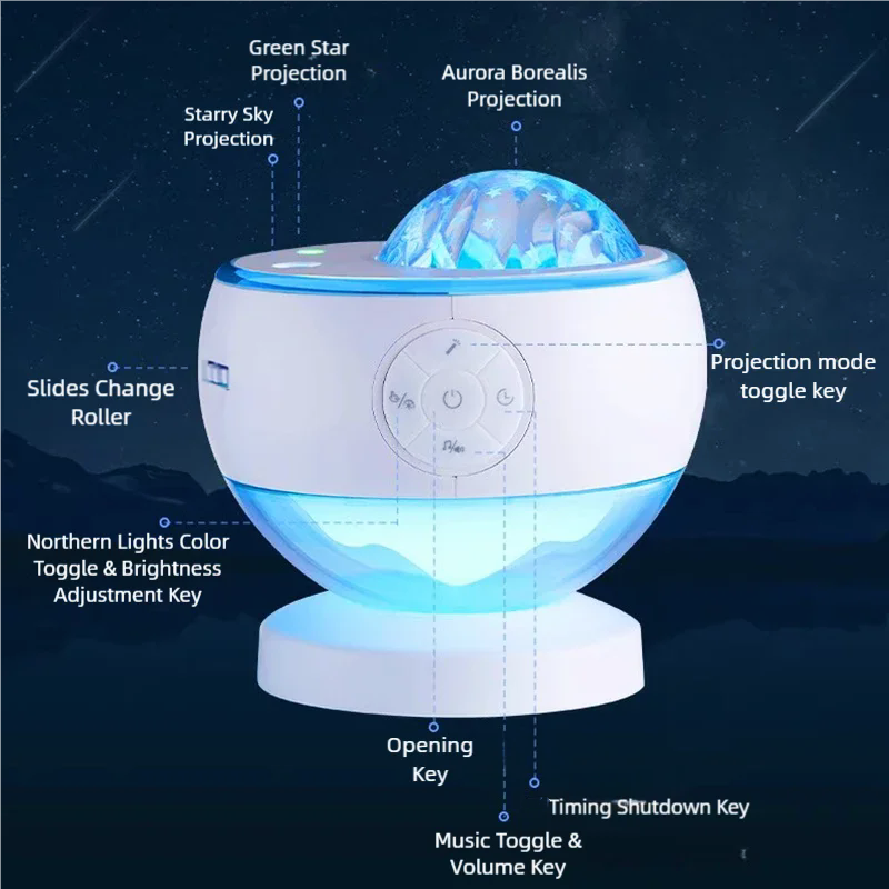 Aurora Star Projector Lamp 202 - огляд і ціна Planetarium Projector Home