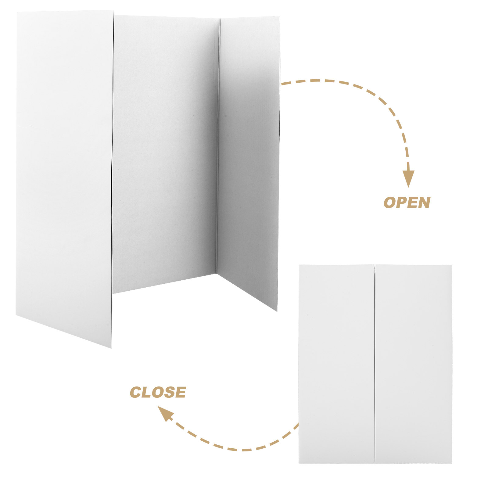 1Set White Trifold Poster Disp - огляд і ціна Science Project