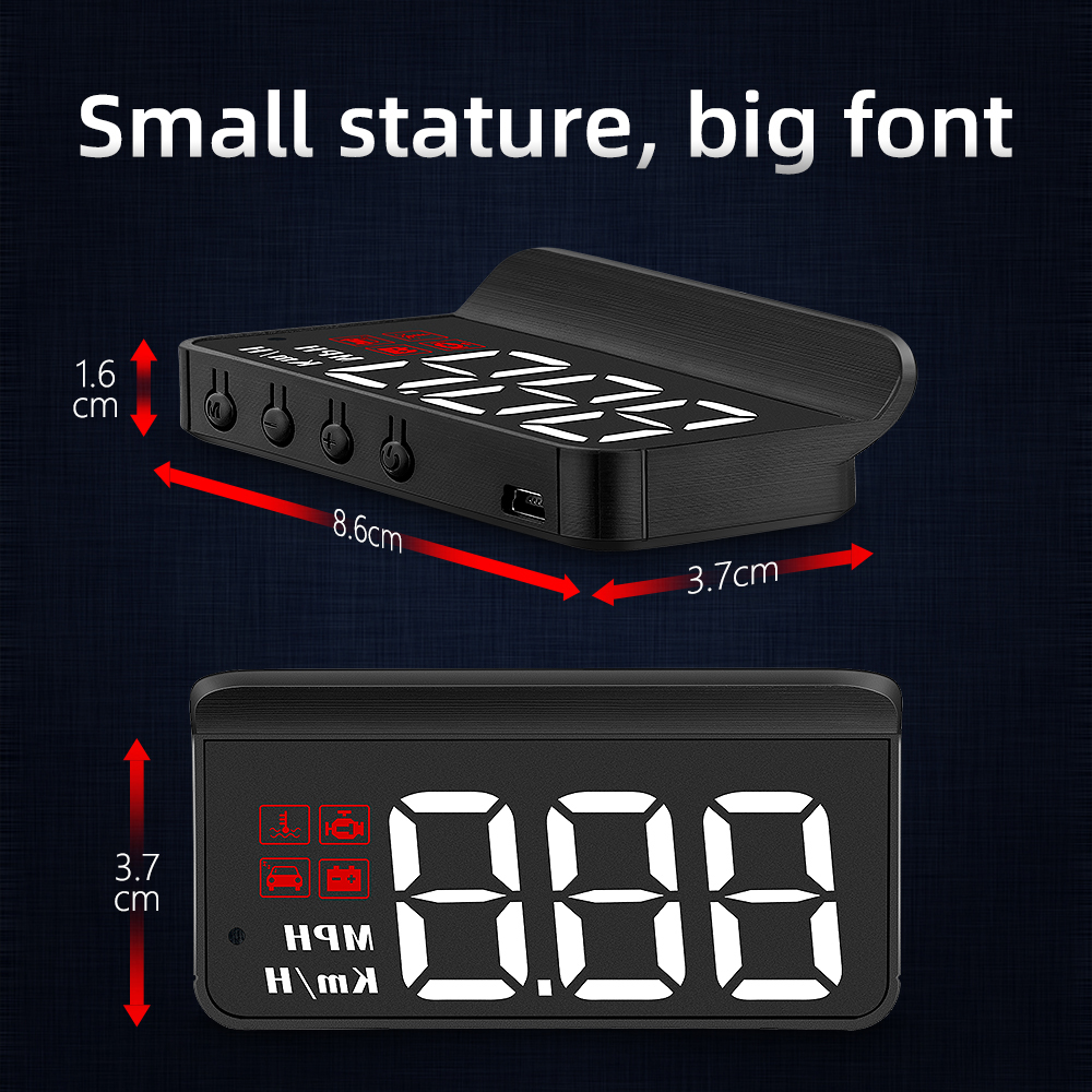 M3 HUD Obd2 Head-Up Display Di - огляд і ціна Anemometer Wind Speed
