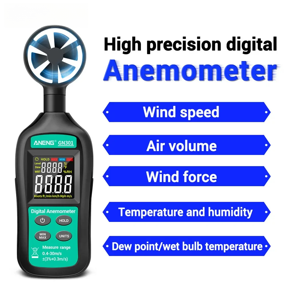 For ANENG GN301 Digital Anemom - огляд і ціна Anemometer Wind Speed