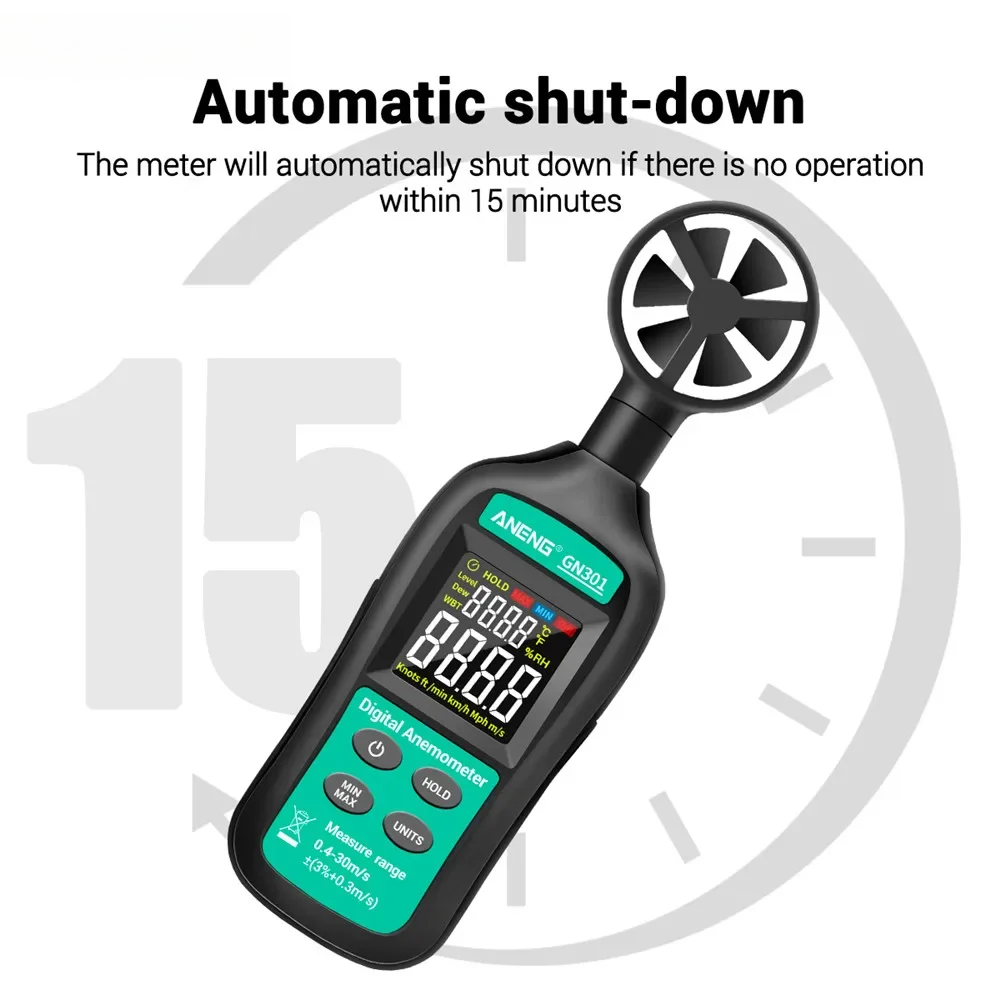 For ANENG GN301 Digital Anemom - огляд і ціна Anemometer Wind Speed