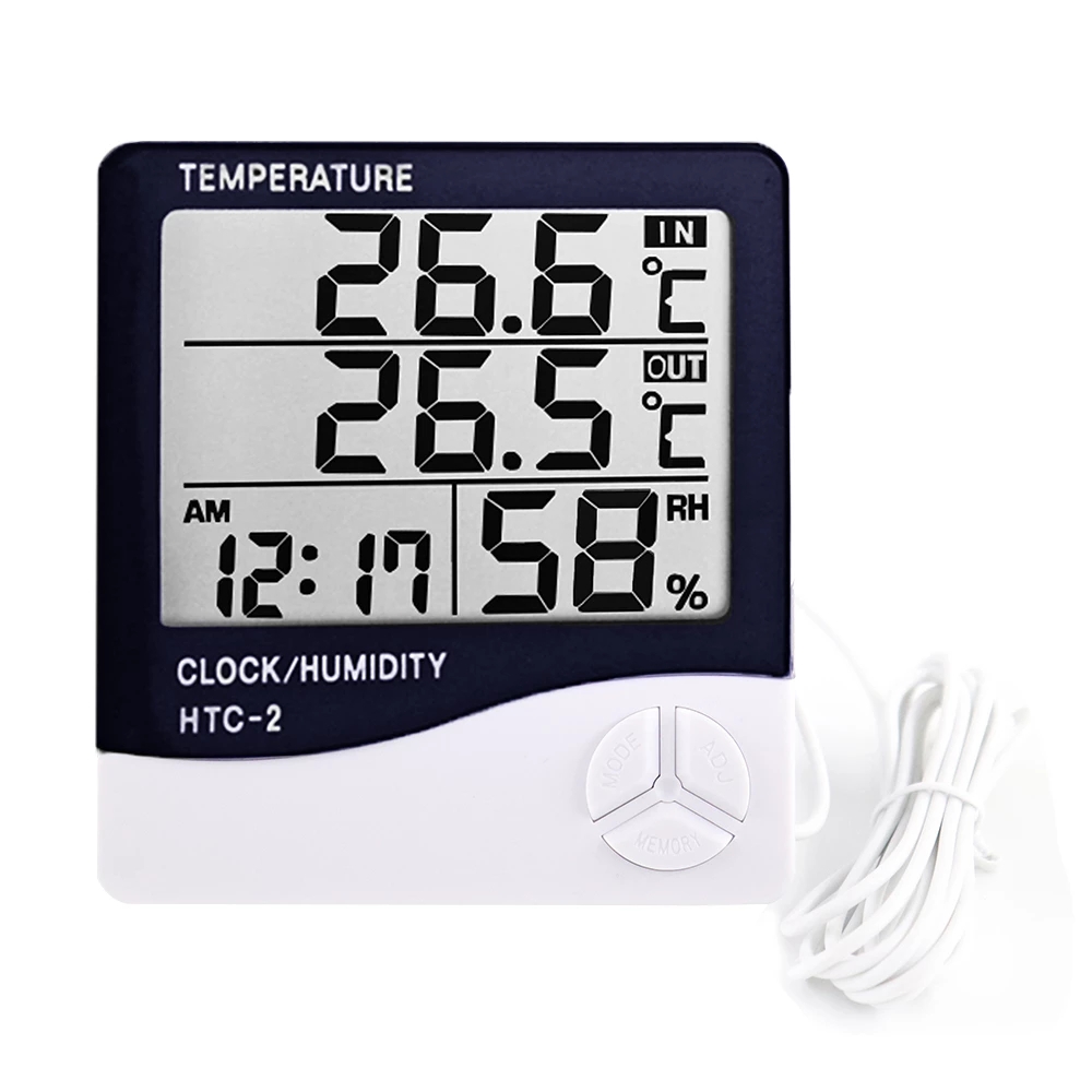 HTC-1 HTC-2 LCD Electronic Dig - огляд і ціна Weather Station Indoor