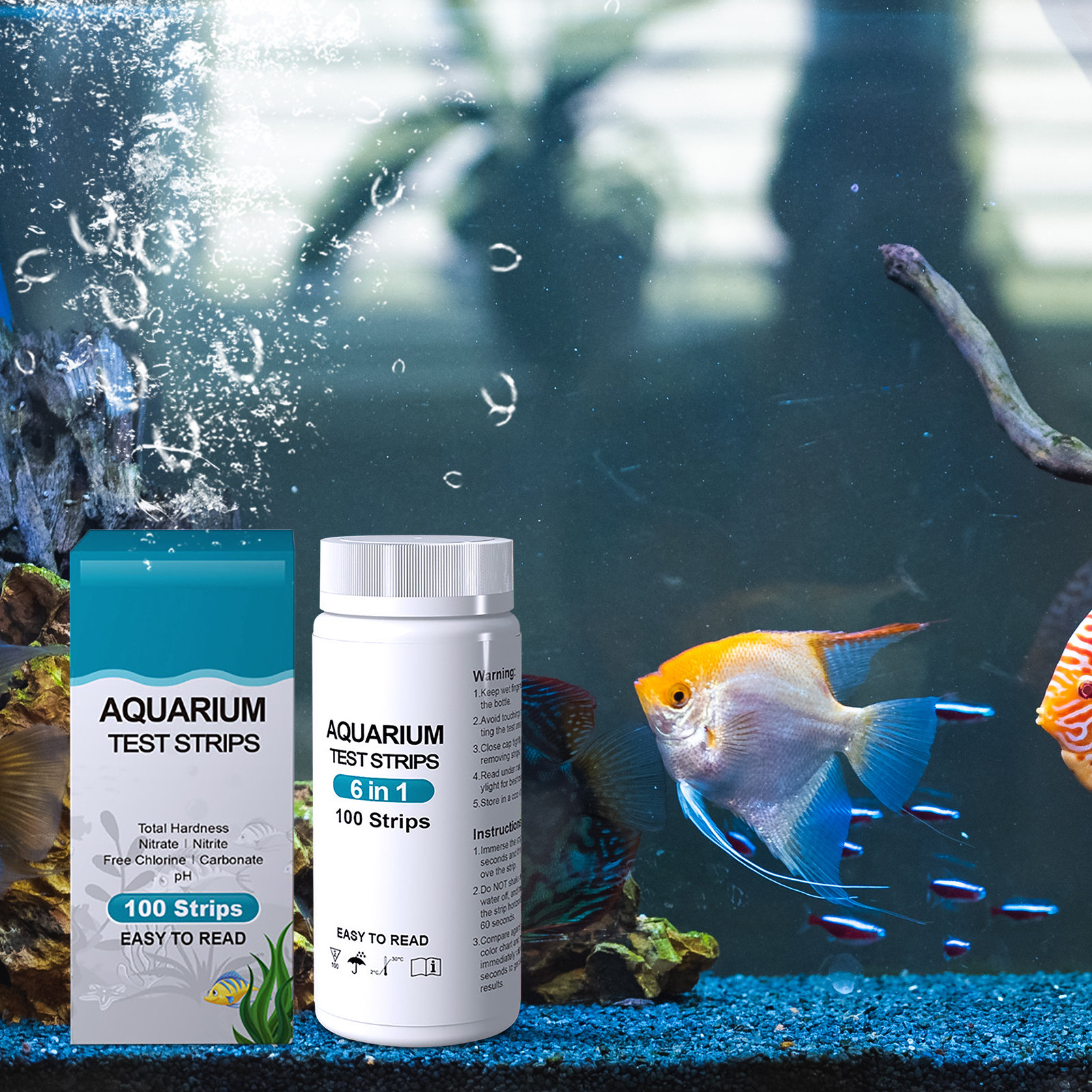 100pcs 6-in-1 Water Quality Te - огляд і ціна Water Testing Kit