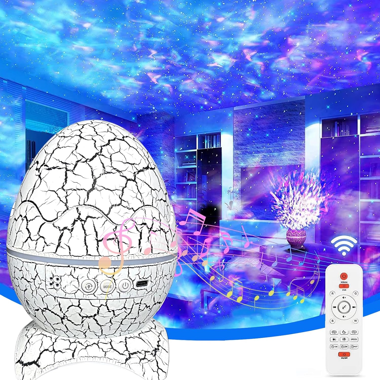Dinosaur Egg Galaxy Projector  - огляд і ціна Planetarium Projector Home