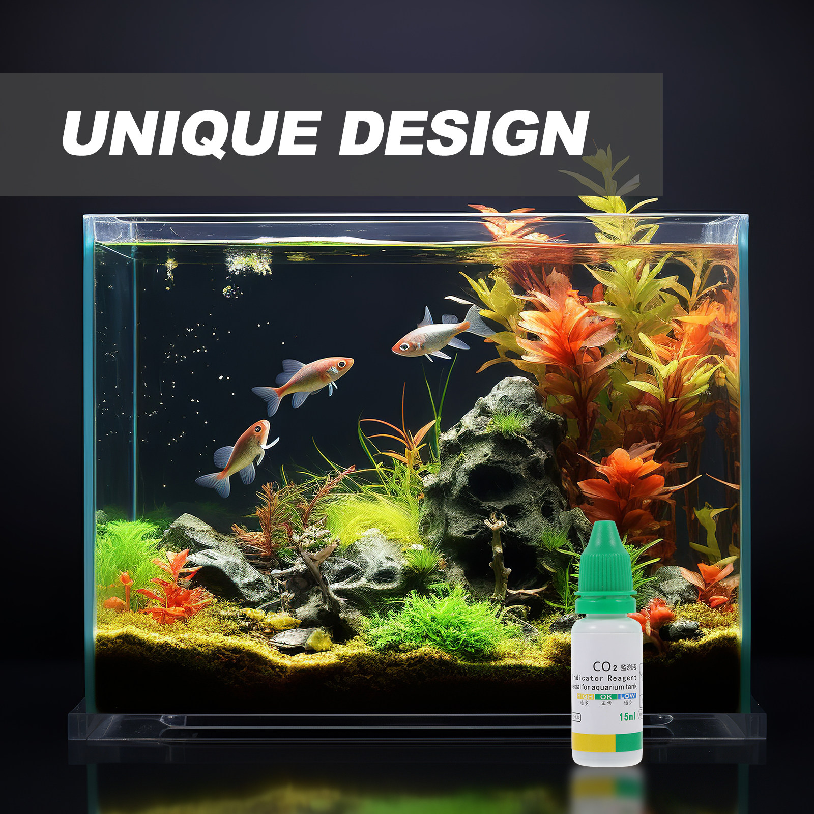 Co2 Fish Tank Test Indicator S - огляд і ціна Water Testing Kit