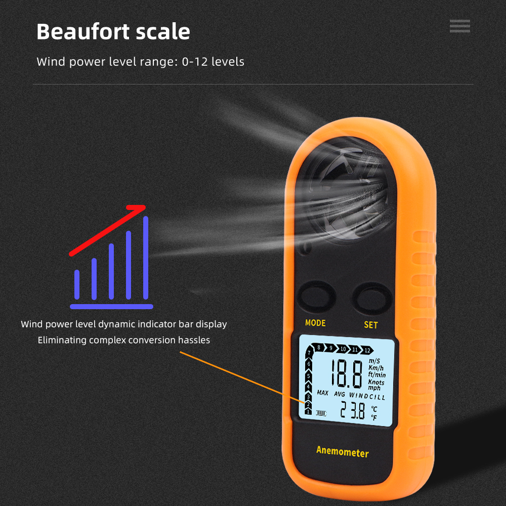 LCD Digital Anemometer Mini Po - огляд і ціна Anemometer Wind Speed