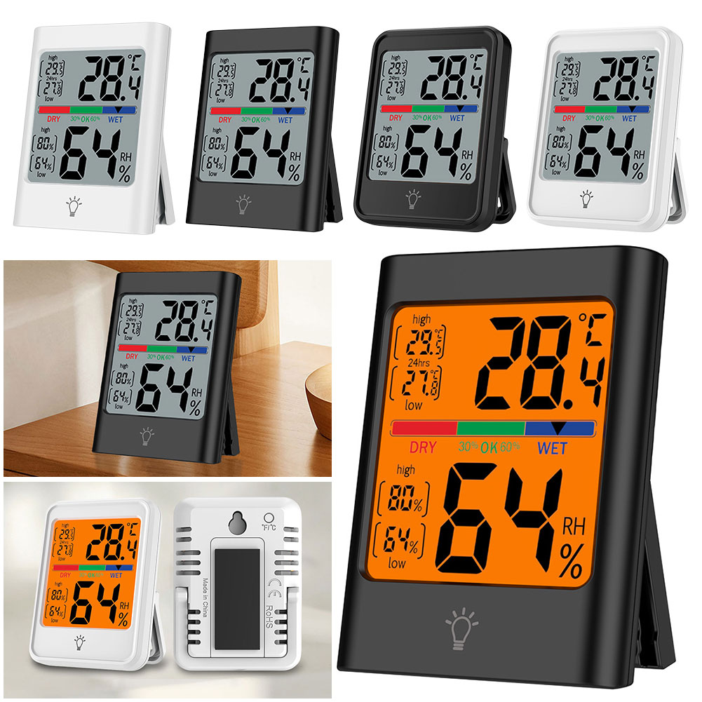 Digital Room Thermometer Large - огляд і ціна Weather Station Indoor