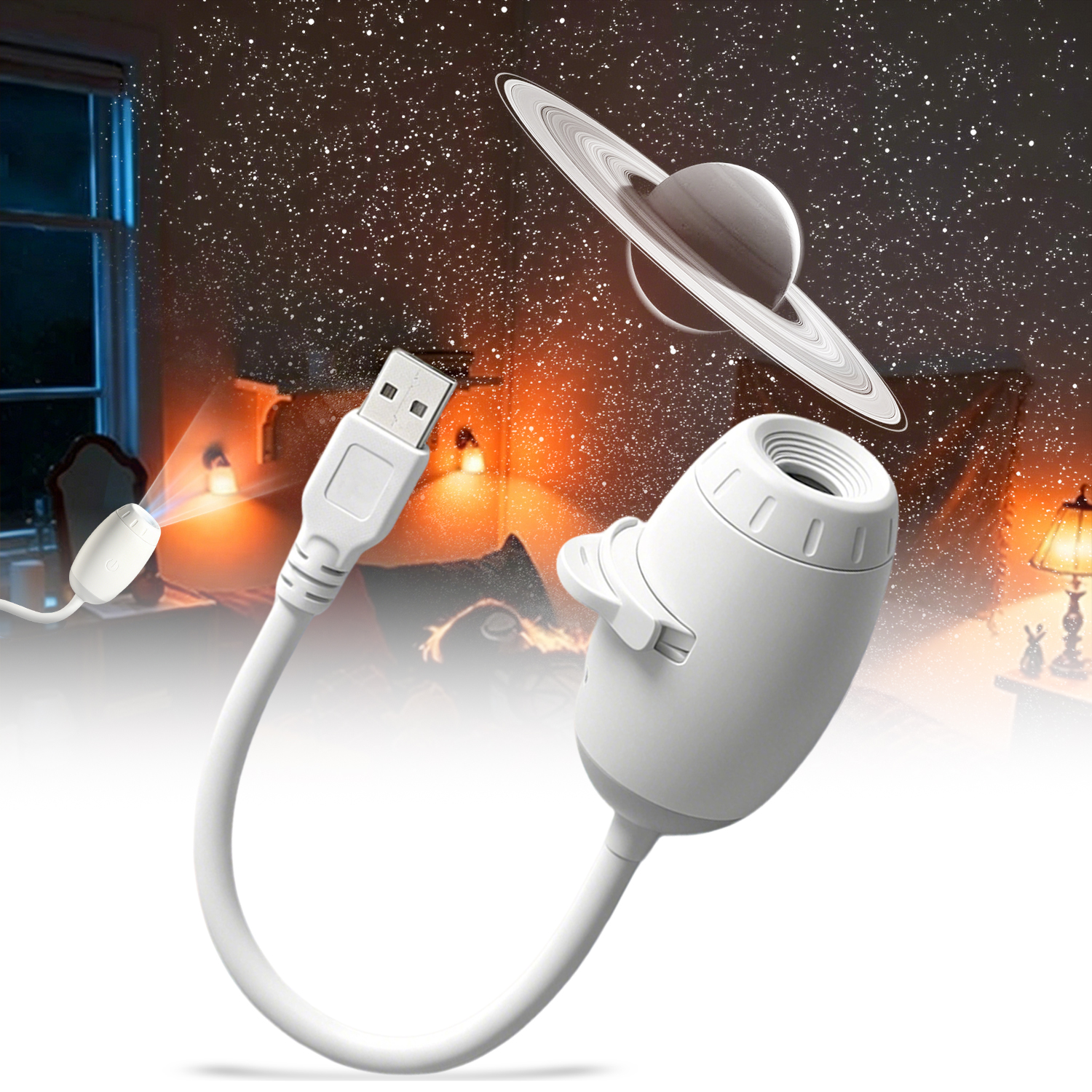 Mini Galaxy Star Projector Two - огляд і ціна Planetarium Projector Home