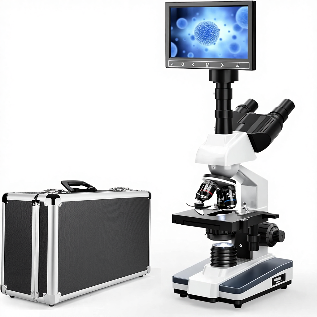 40X-2500X Trinocular Compound  - огляд і ціна Microscope Compound 40X